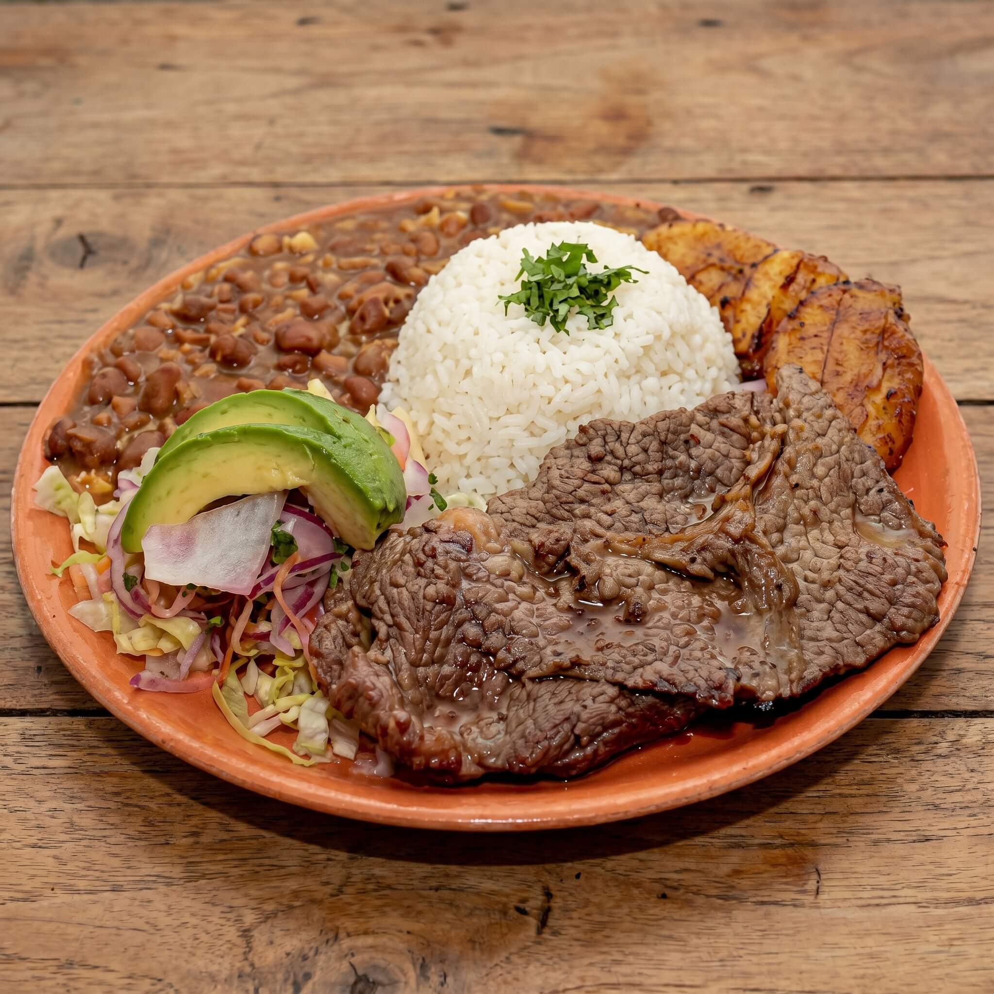 Menestra con Filete de Ternera